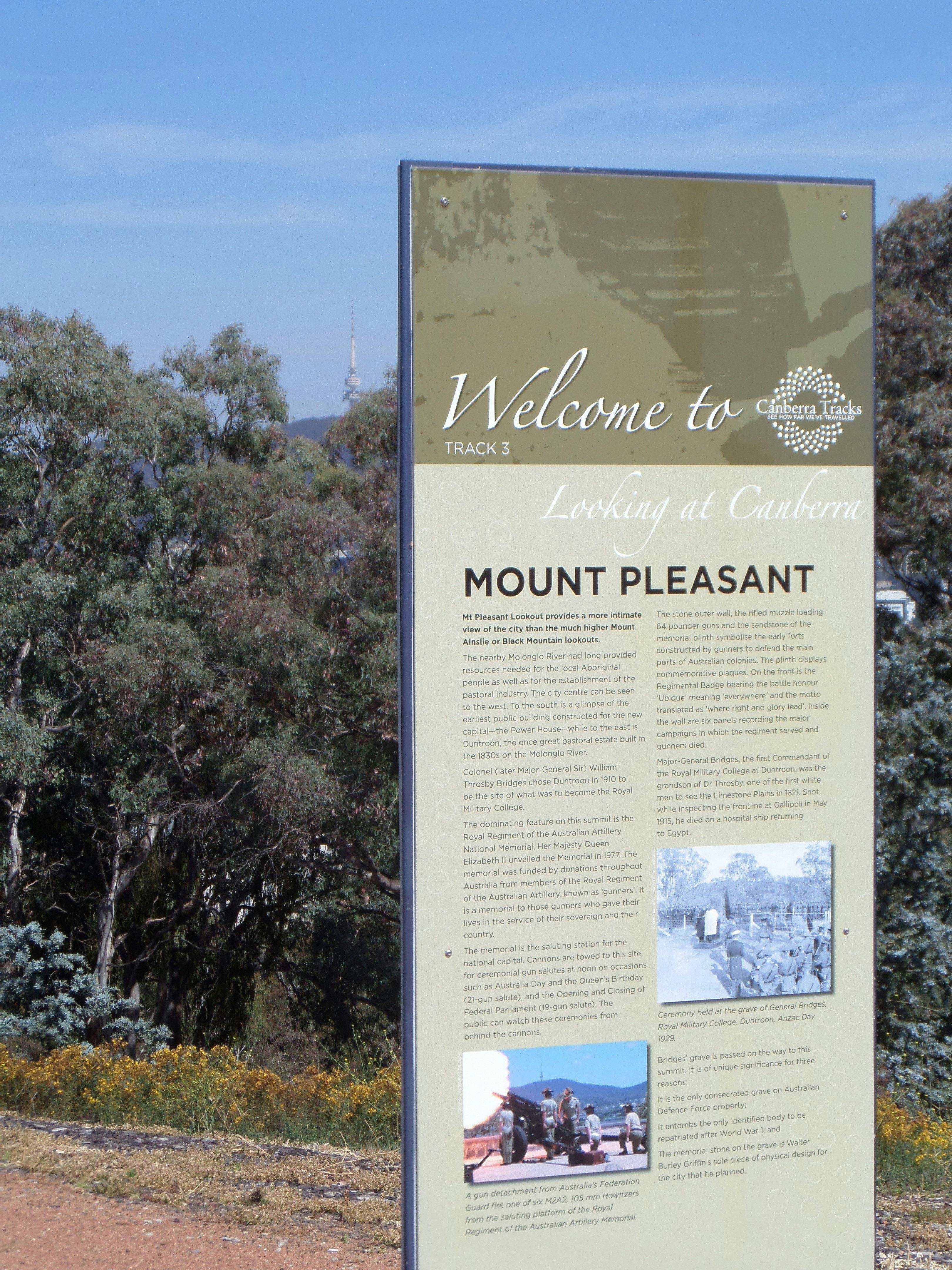 Mount Pleasant signage