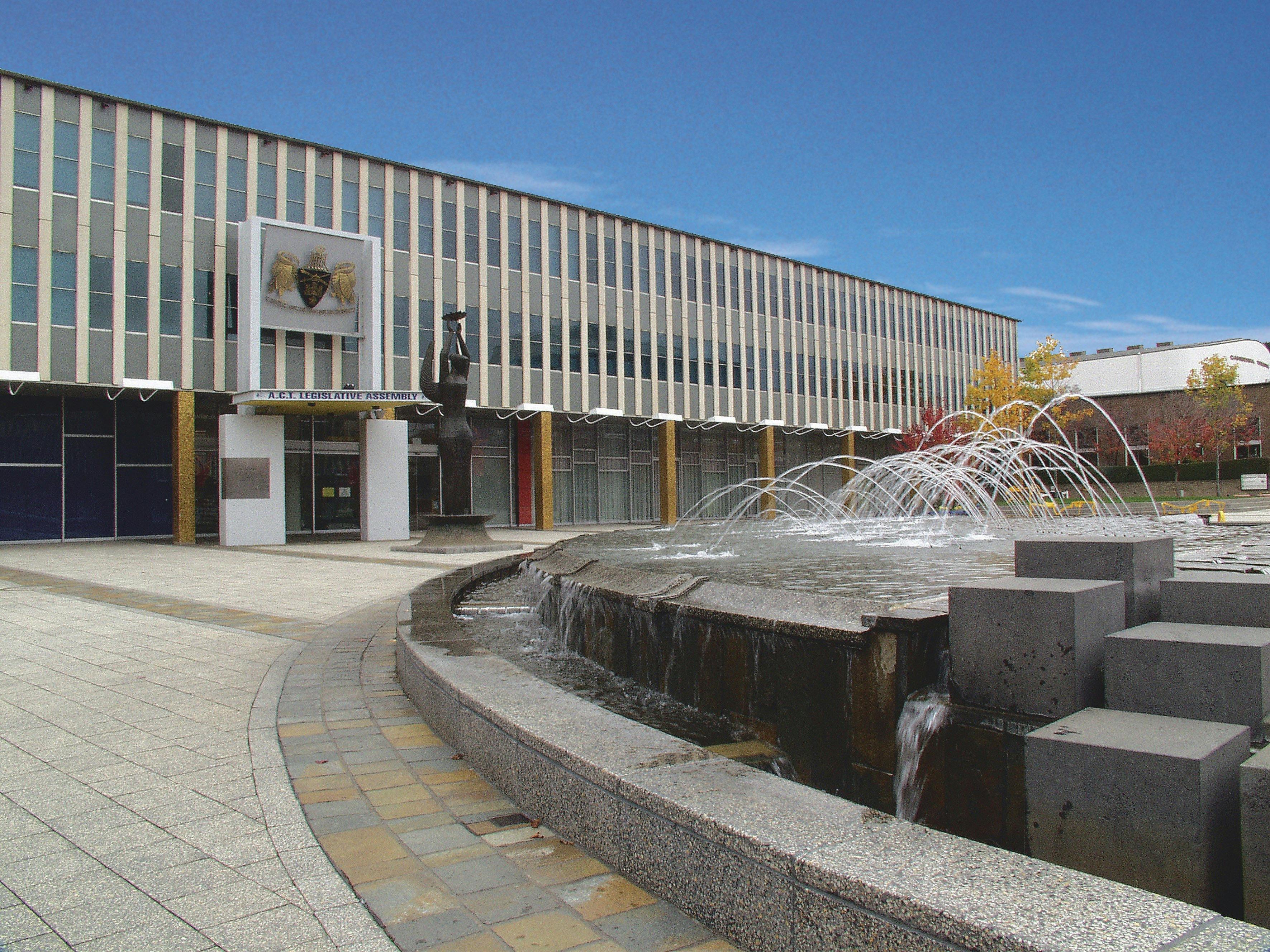 Legislative Assembly for the ACT entrance on Civic Square