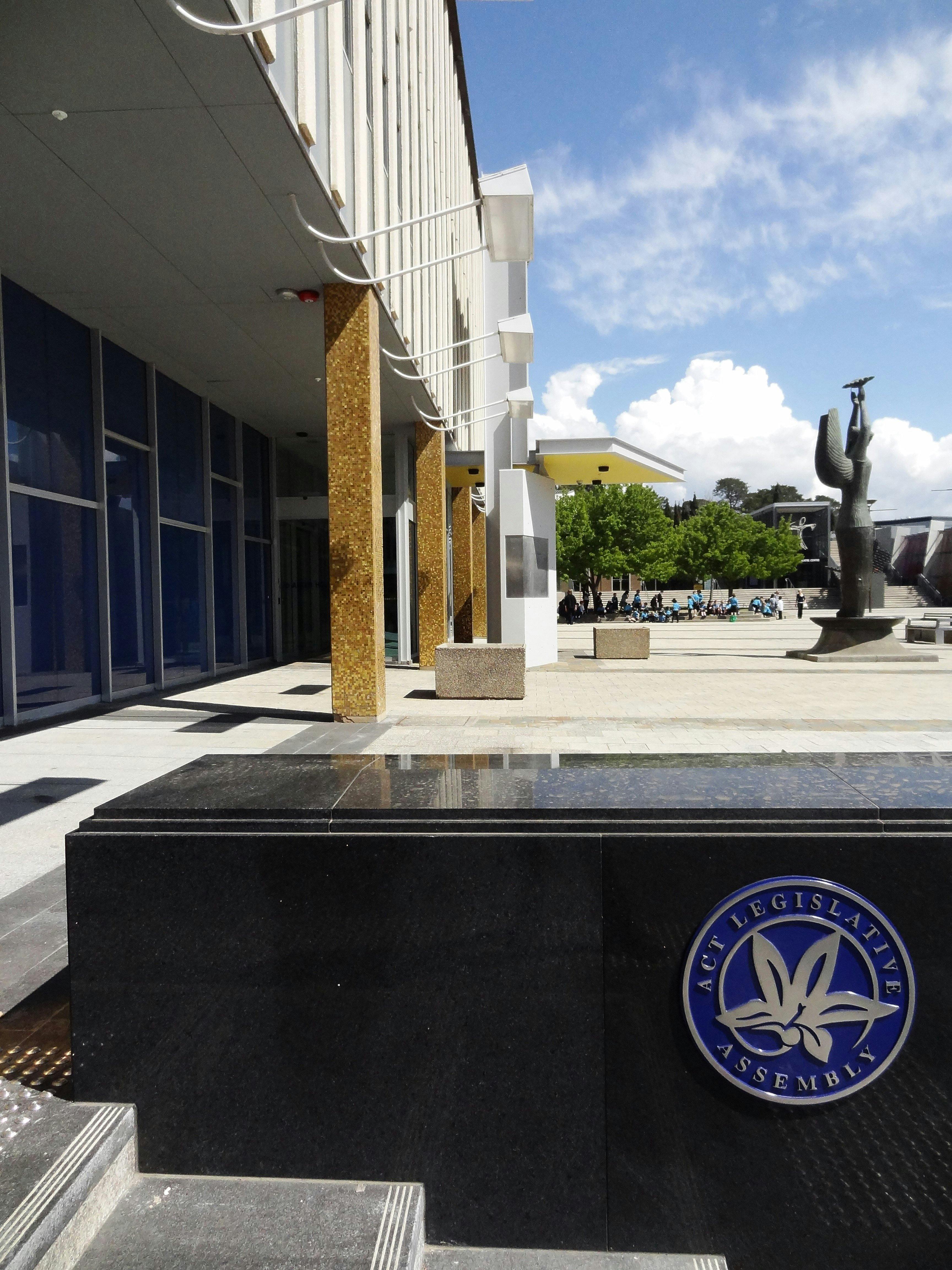 Legislative Assembly for the ACT's entrance