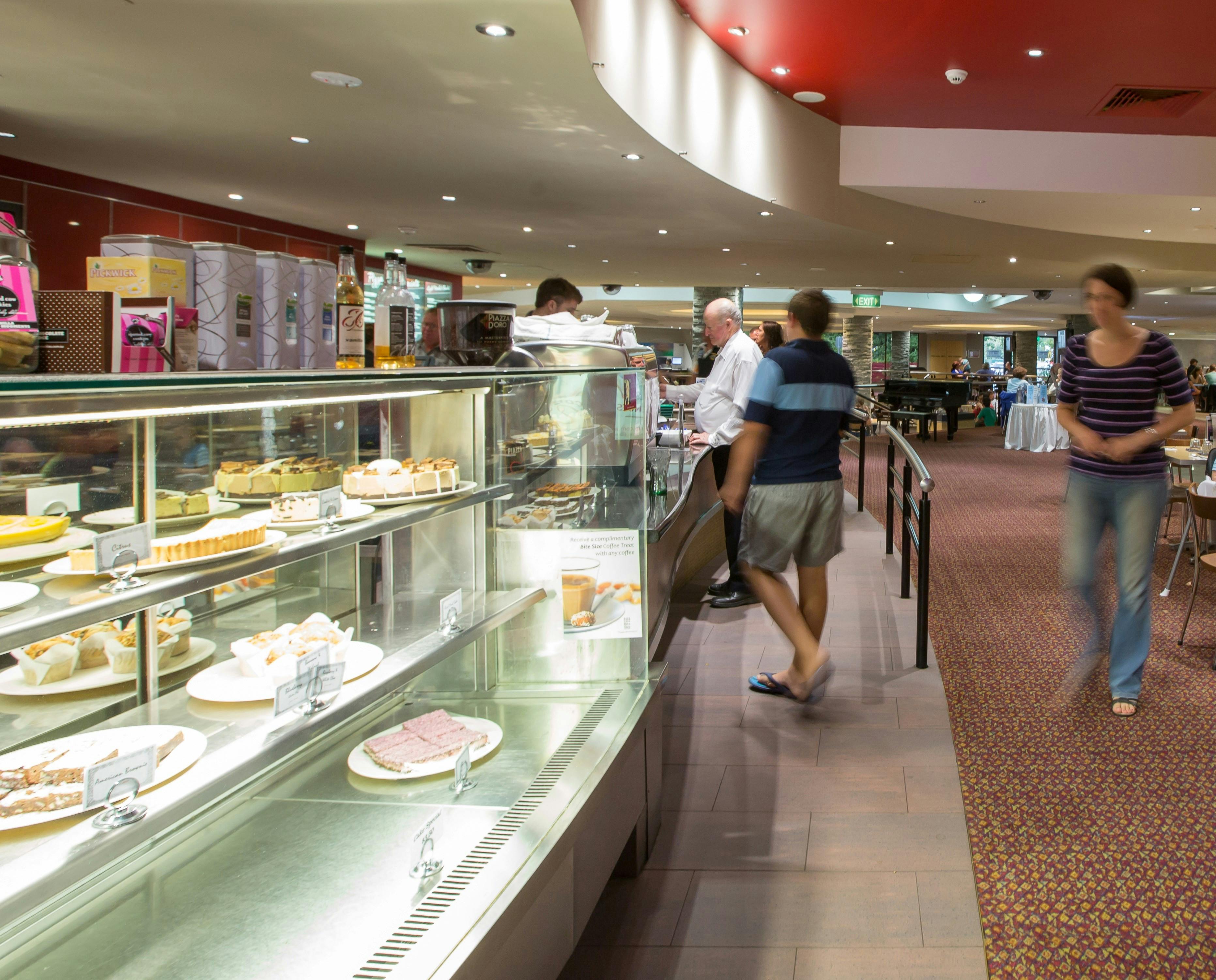 Desert and coffee counter