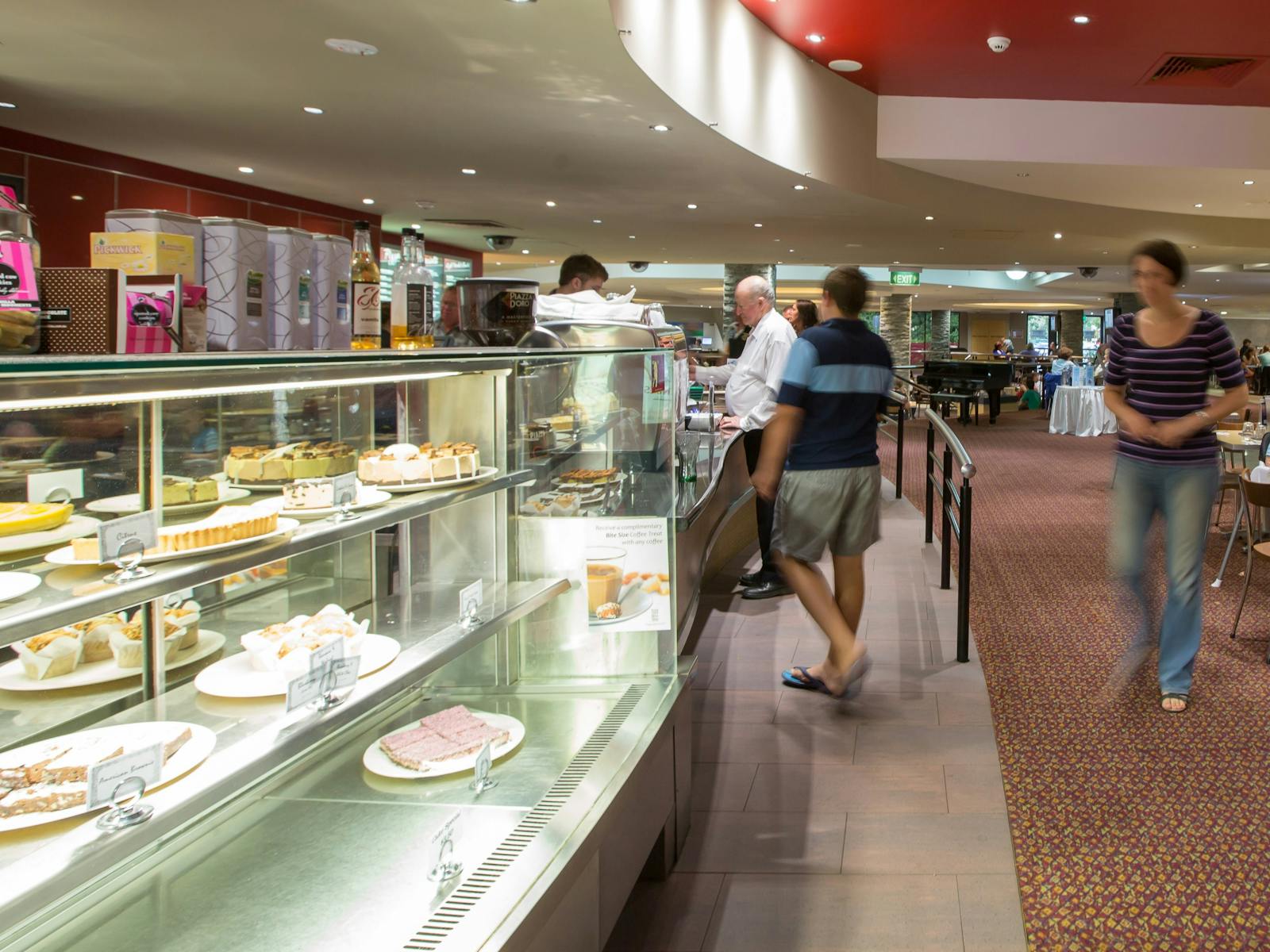Desert and coffee counter