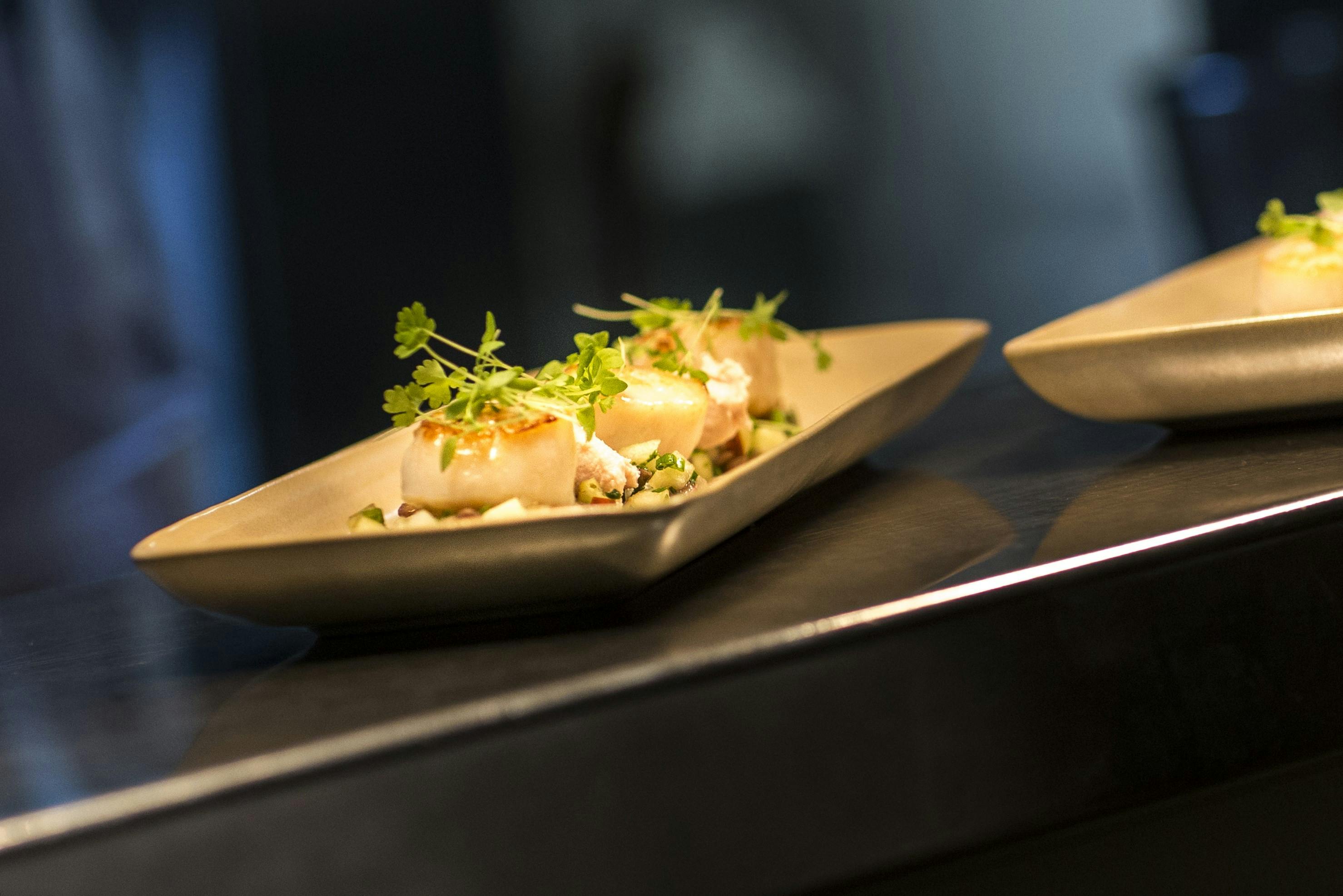 Seared scallop entree