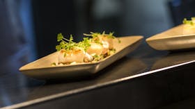 Seared scallop entree
