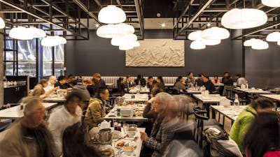 Busy restaurant interior