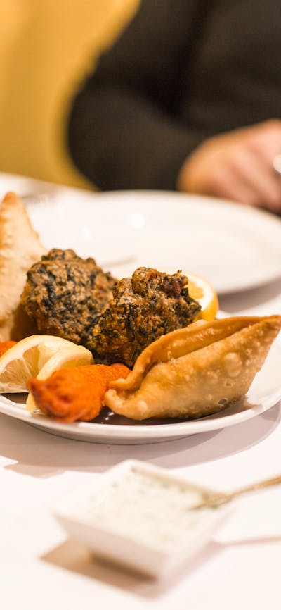 Plate of mixed entrees