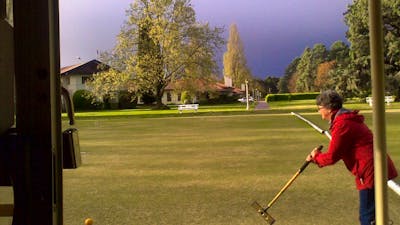 View to the Hyatt Hotel from the Clubhouse lawn 2