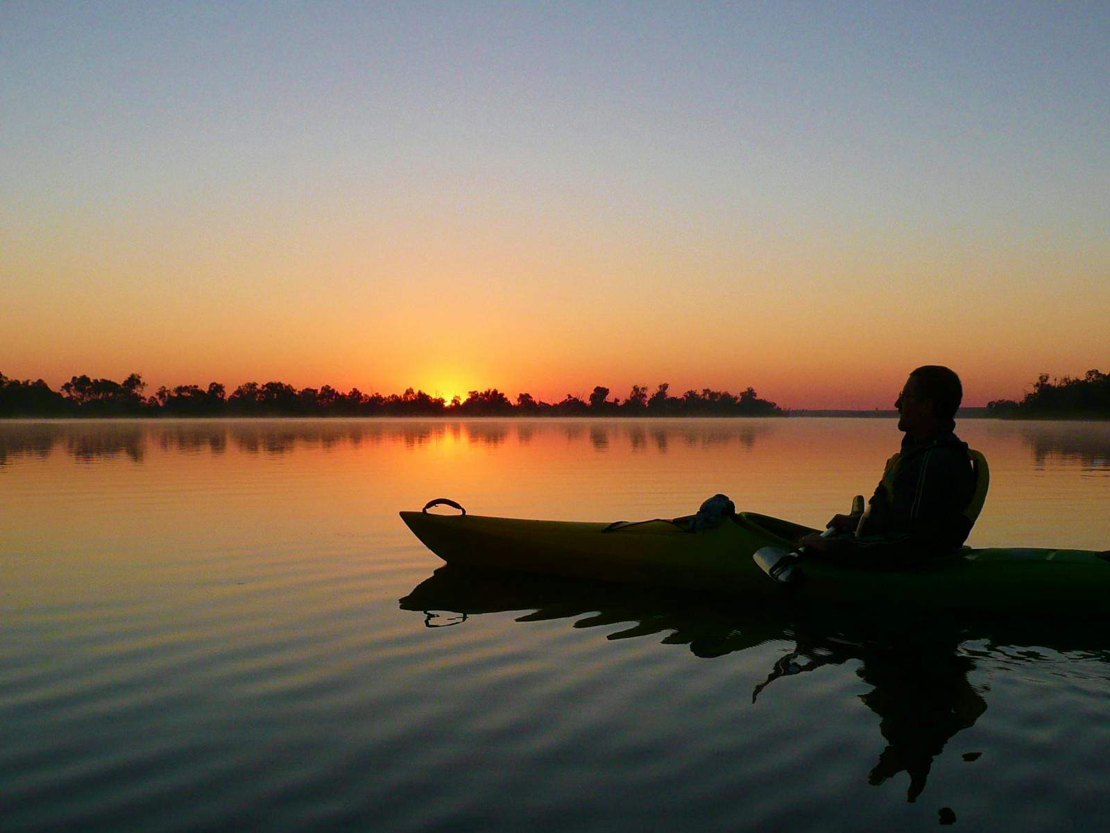 Sunrise over the water