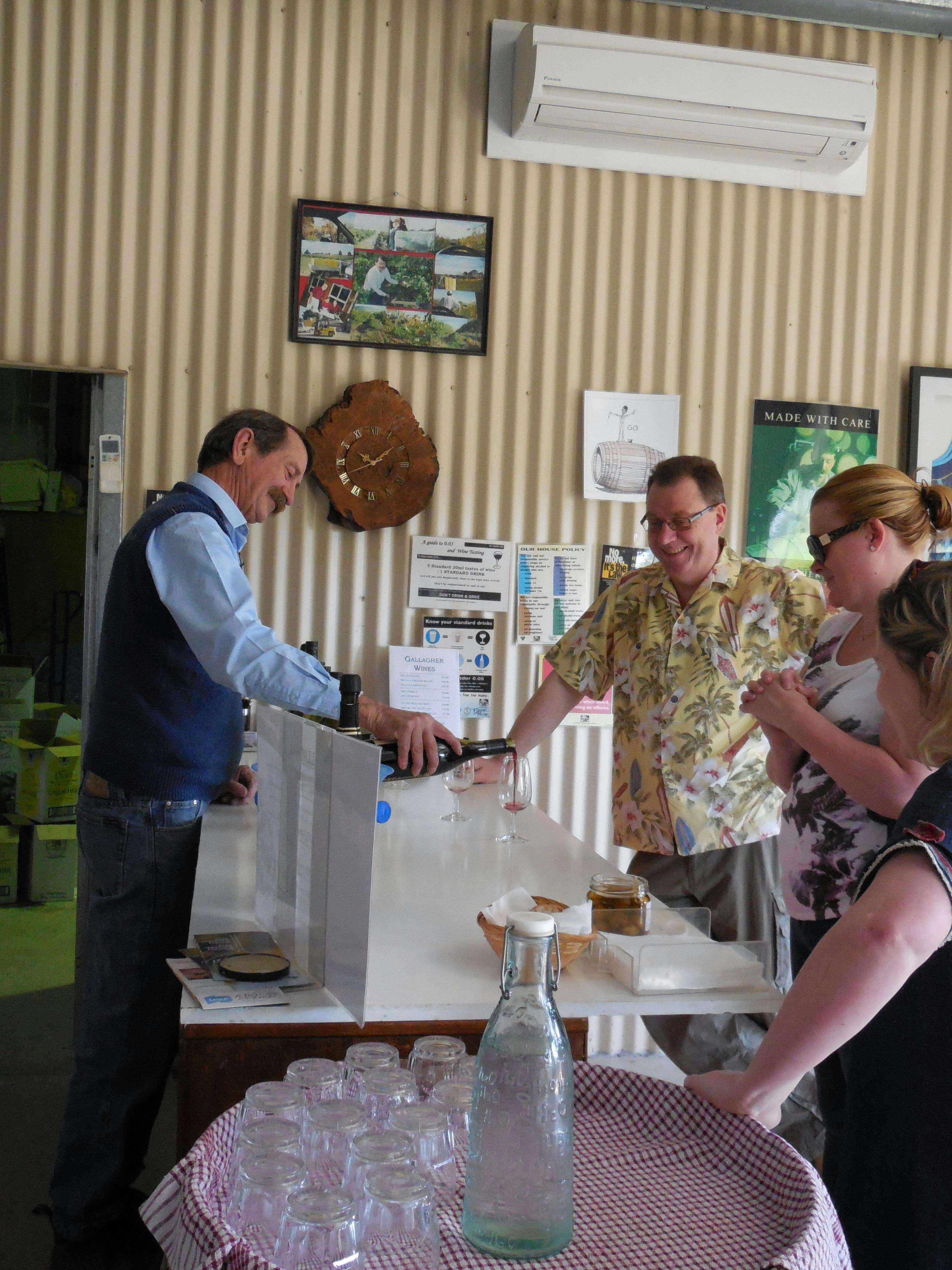 A wine tasting with Greg Gallagher