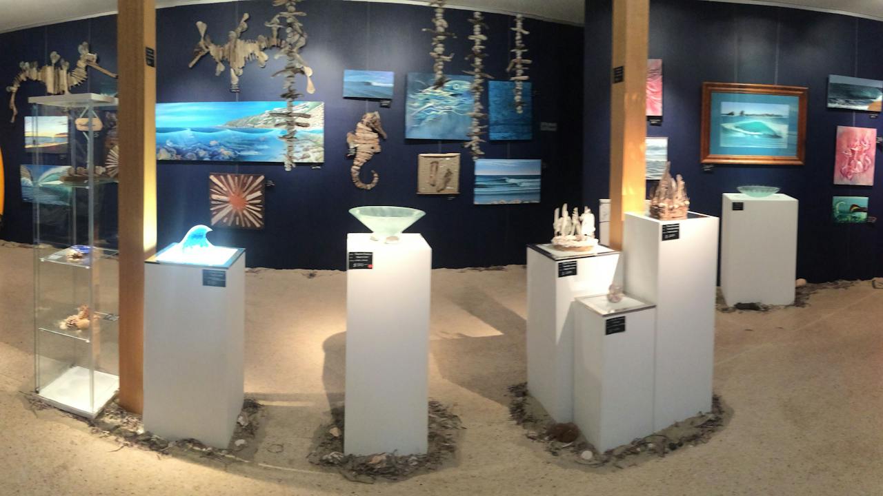 Inside the art gallery