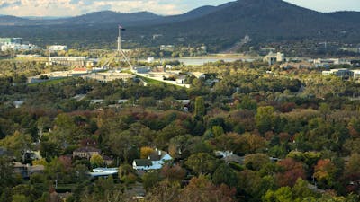 Views towards Parliament House and the Australian War Memorial