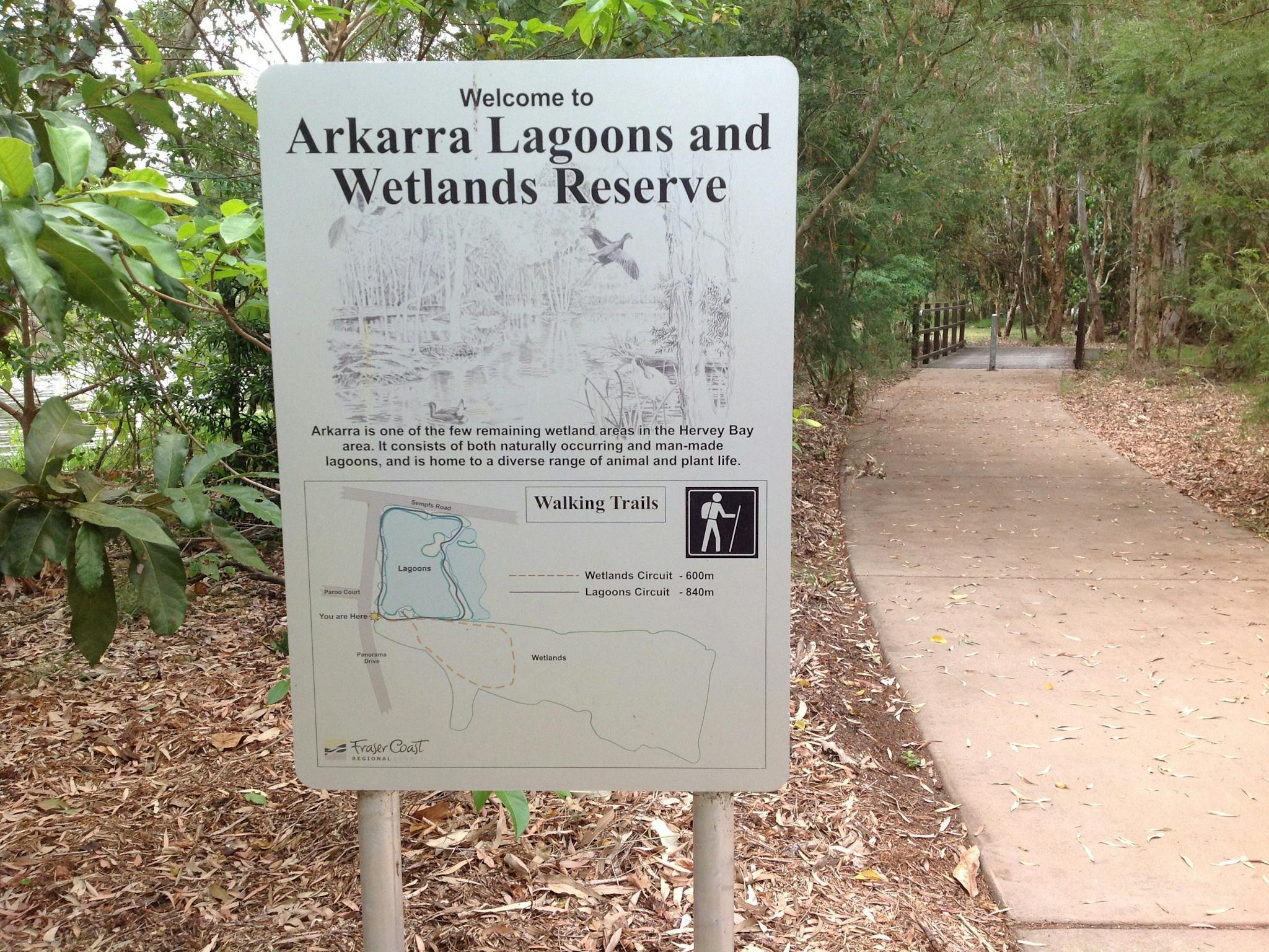 Good quality walking tracks and signage