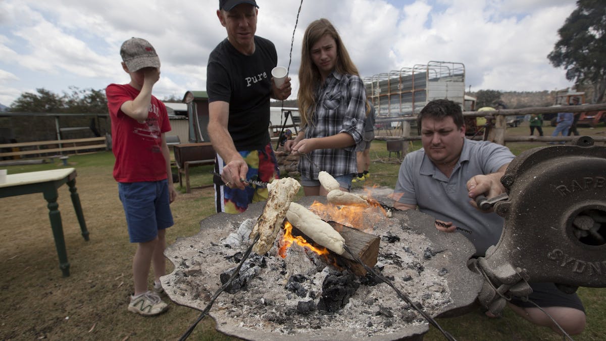 try cooking your own damper and billy tea