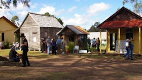The historical buildings in the complex include a blacksmith's shop, a butcher's shop and the original Woocoo Shire offices to name a few