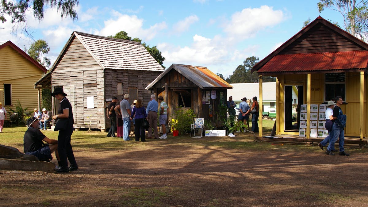The historical buildings in the complex include a blacksmith's shop, a butcher's shop and the original Woocoo Shire offices to name a few