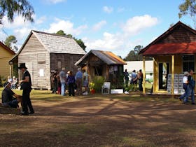 The historical buildings in the complex include a blacksmith's shop, a butcher's shop and the original Woocoo Shire offices to name a few