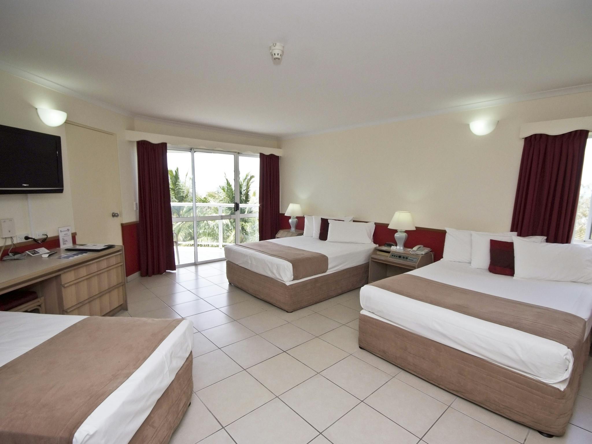 Family room consist of 2 double beds and 1 single bed Family room consist of 2 double beds and 1 single bed