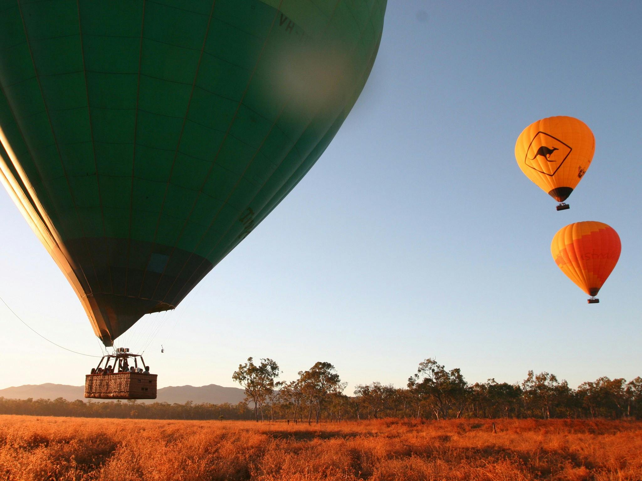 VIP upgrade Brisbane Hot Air Ballooning and O'Reilly's Vineyard Breakfast and Door to Door Transfers