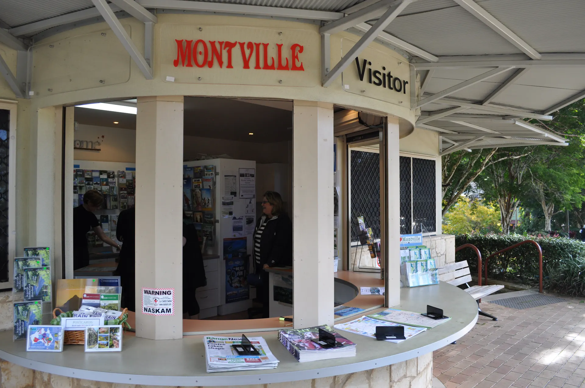 Montville Visitor Information Centre Service Counter