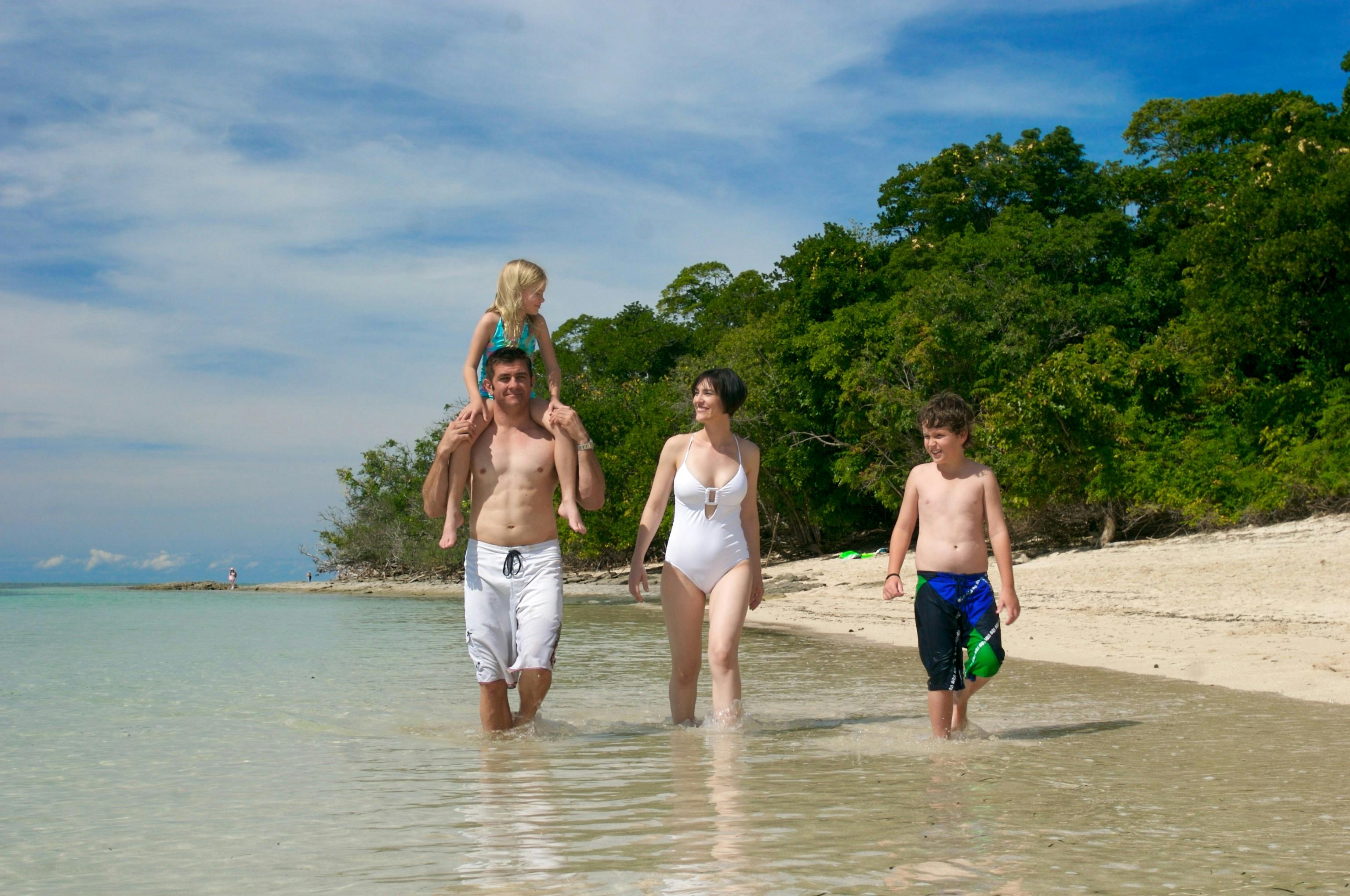 Green Island family beach fun