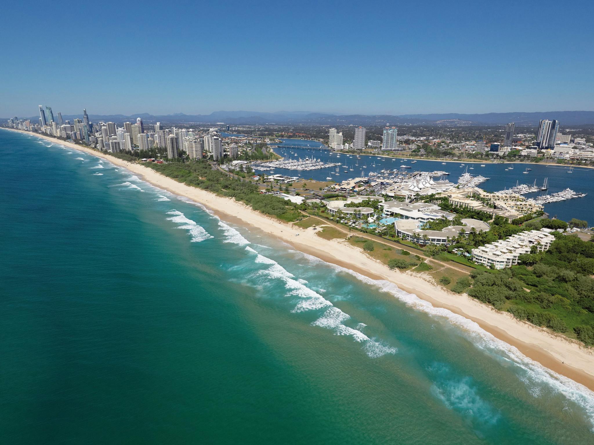 Main Beach aerial Main Beach aerial