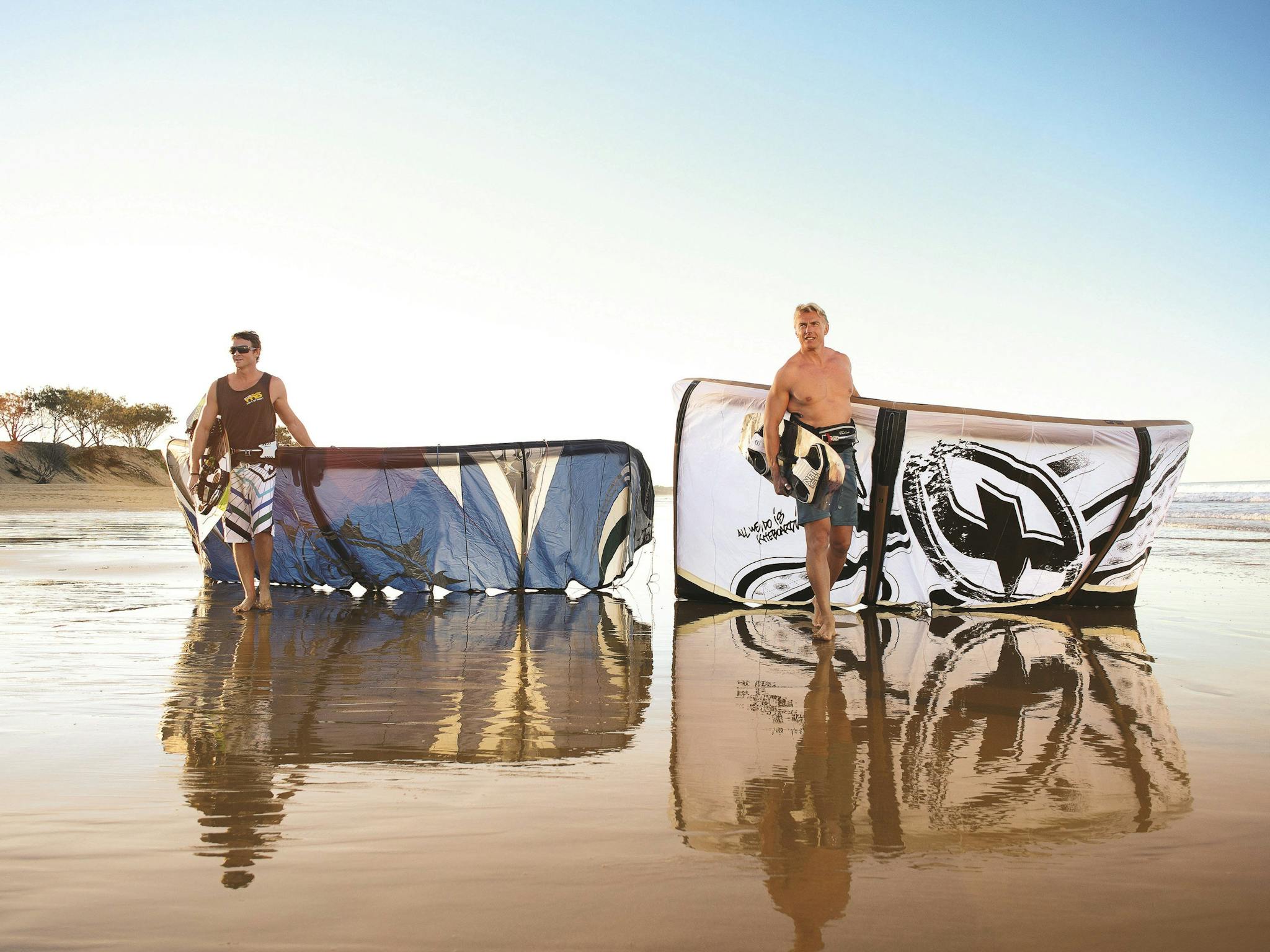 kite surf, agnes water, gladstone region, southern great barrier reef