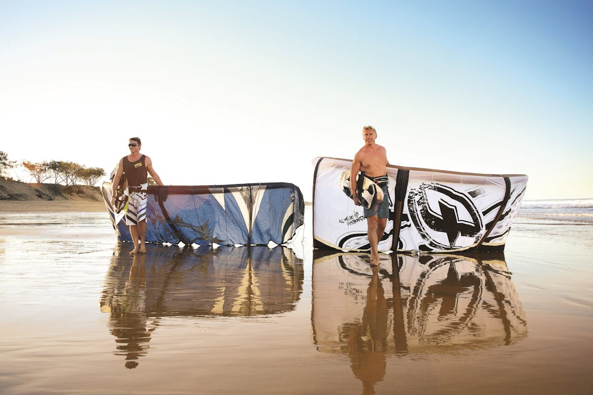 kite surf, agnes water, gladstone region, southern great barrier reef