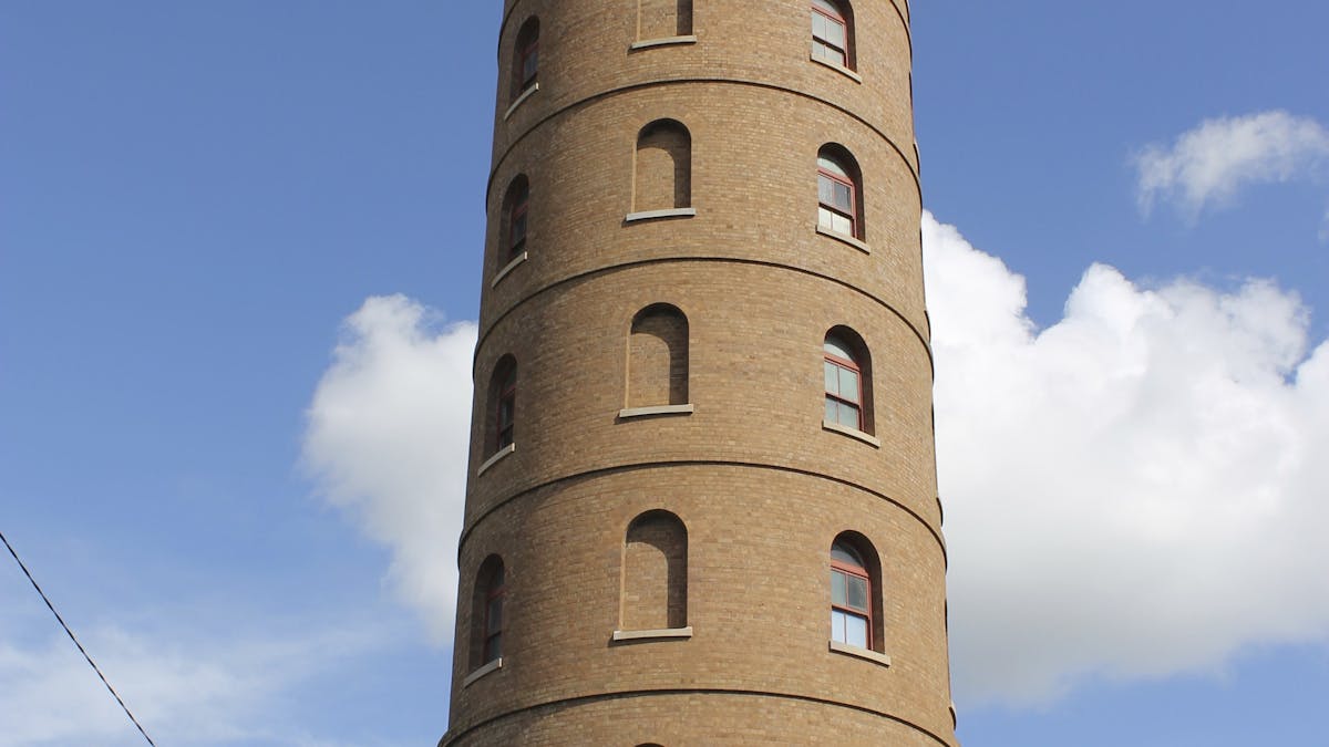 East Water Tower standing tall