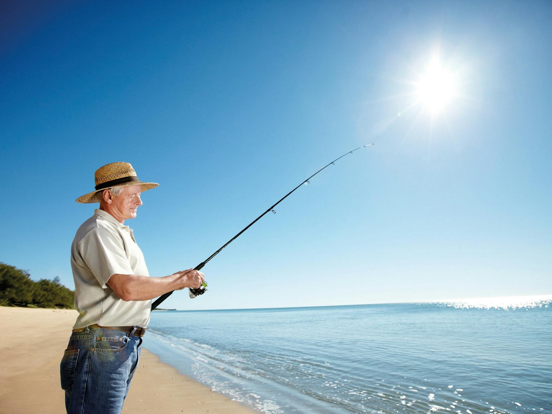 Fishing at Woodgate Beach