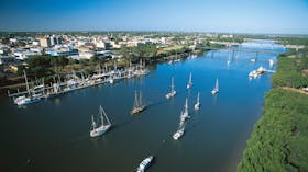 Aerial Shot of the Burnett River