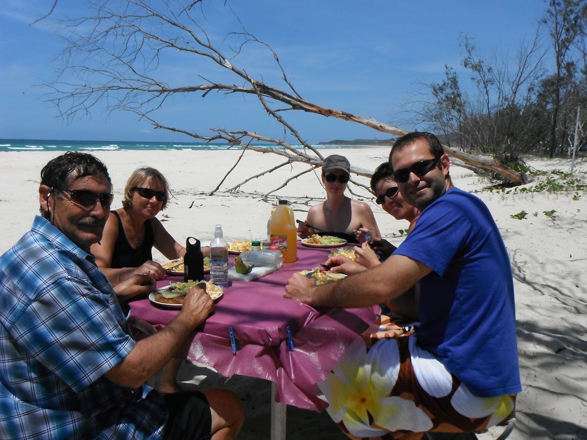 This is our unique beach BBQ lunch spot where you can sit and watch nature at play.