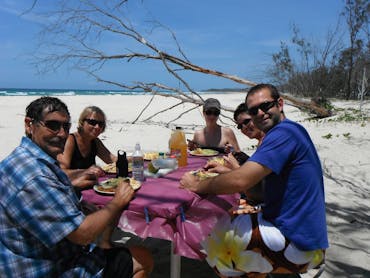 This is our unique beach BBQ lunch spot where you can sit and watch nature at play.