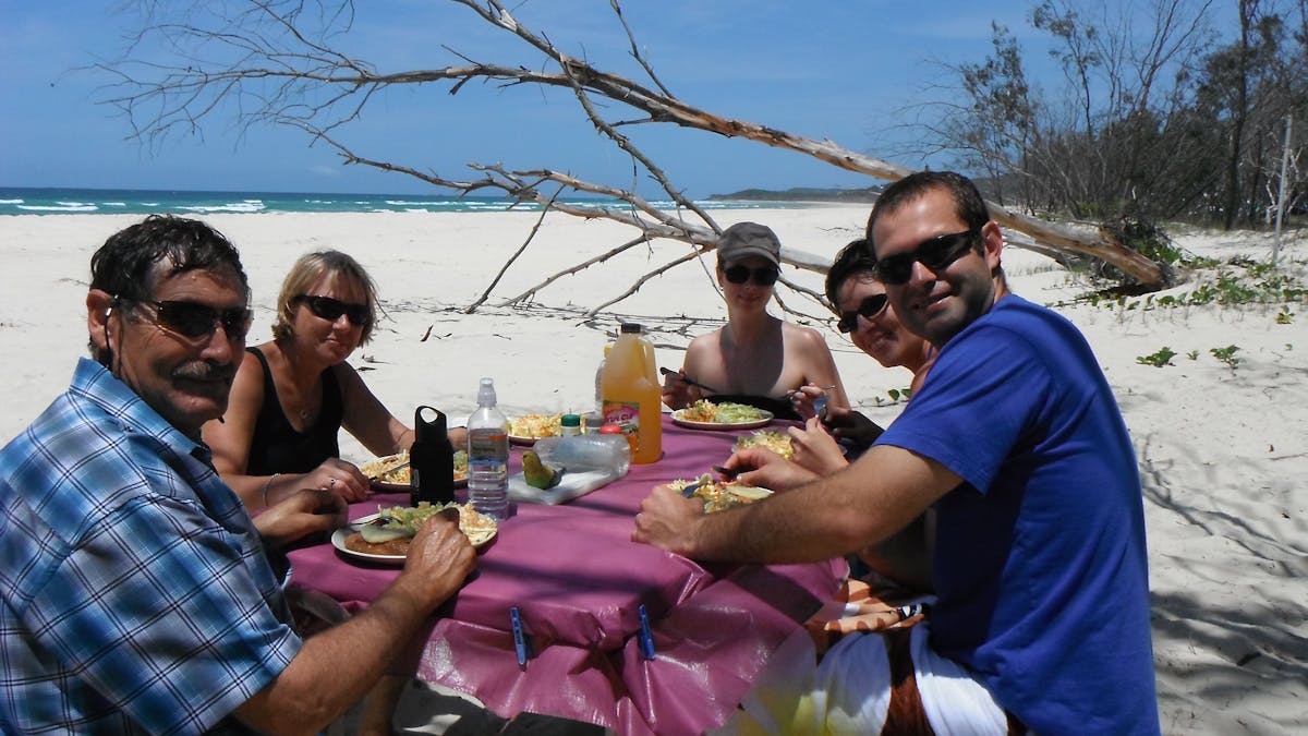 This is our unique beach BBQ lunch spot where you can sit and watch nature at play.