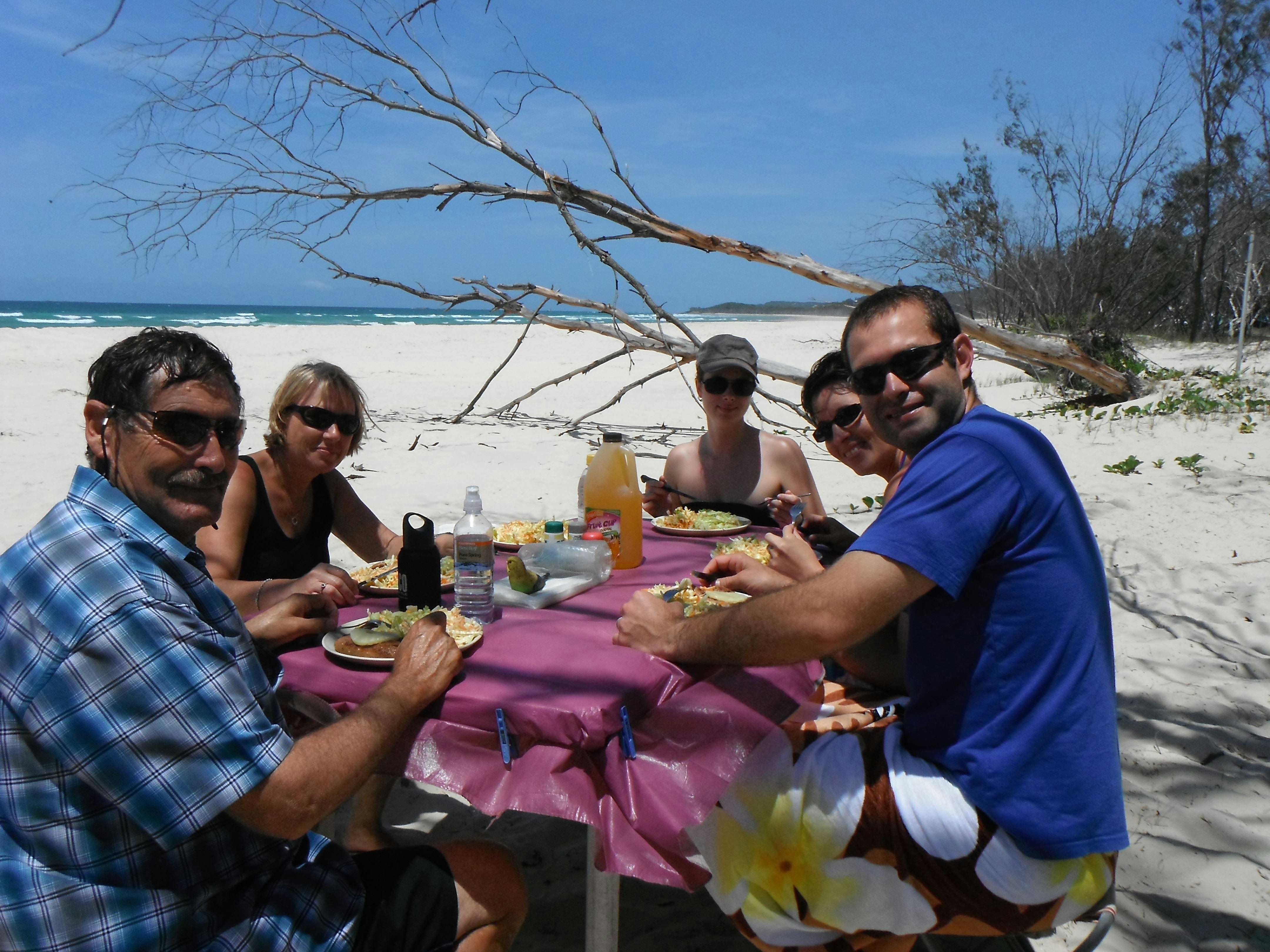 This is our unique beach BBQ lunch spot where you can sit and watch nature at play.