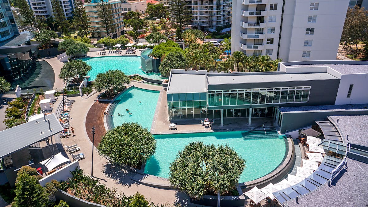 Two outdoor lagoon pools