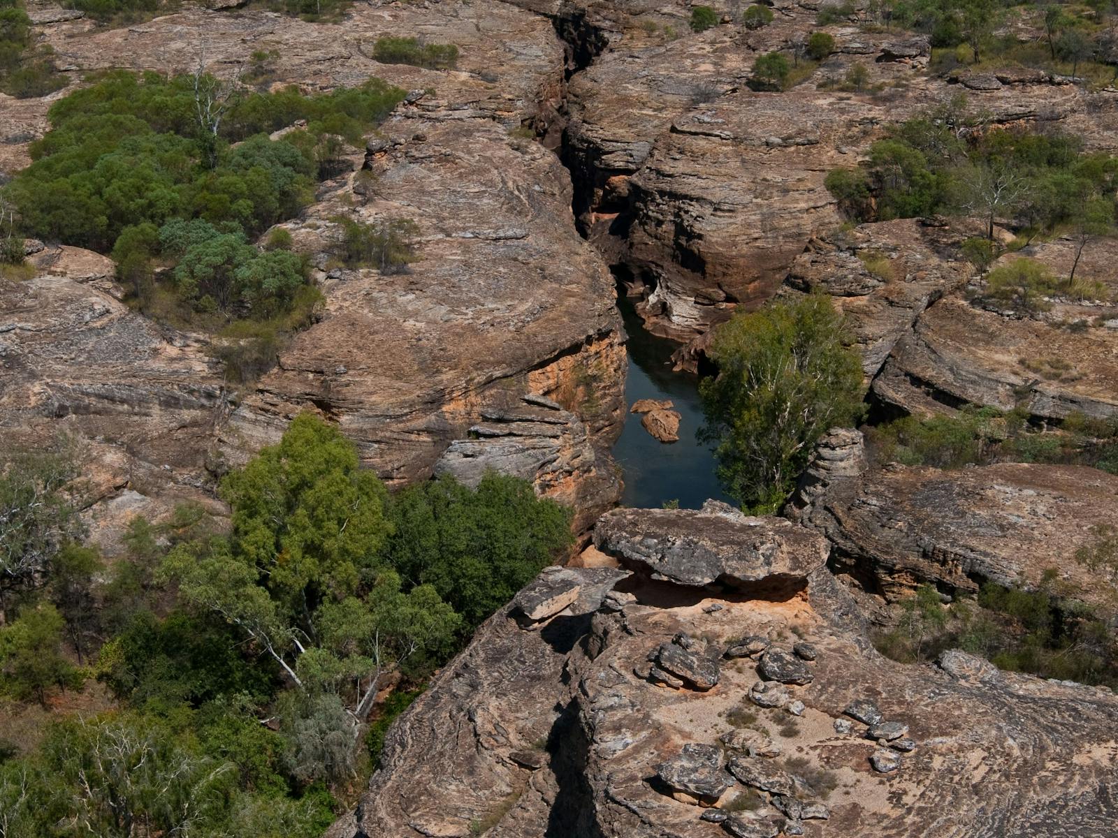 Aerial view of Cobbold Gorge