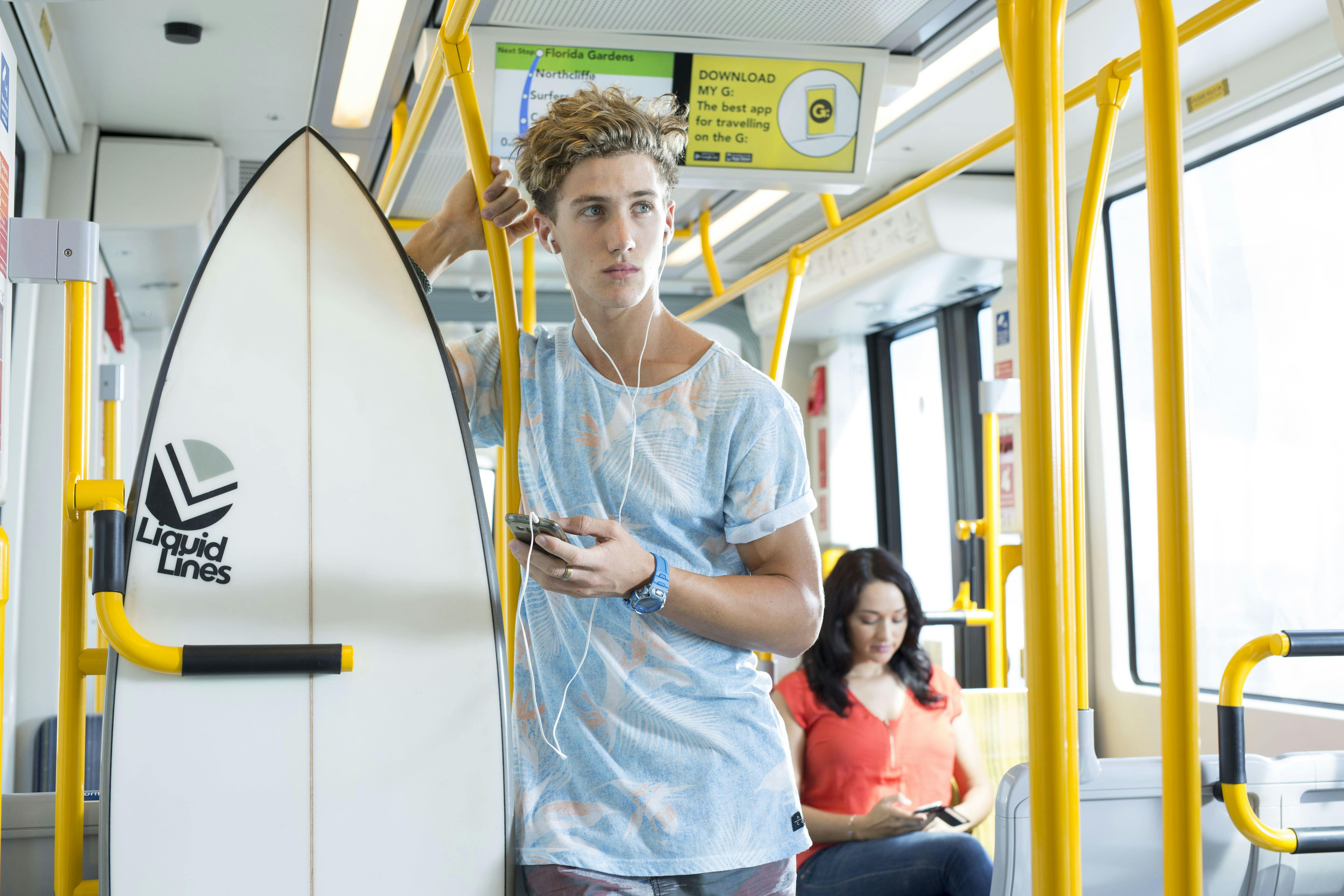 Unlimited bus and tram travel all over the Gold Coast