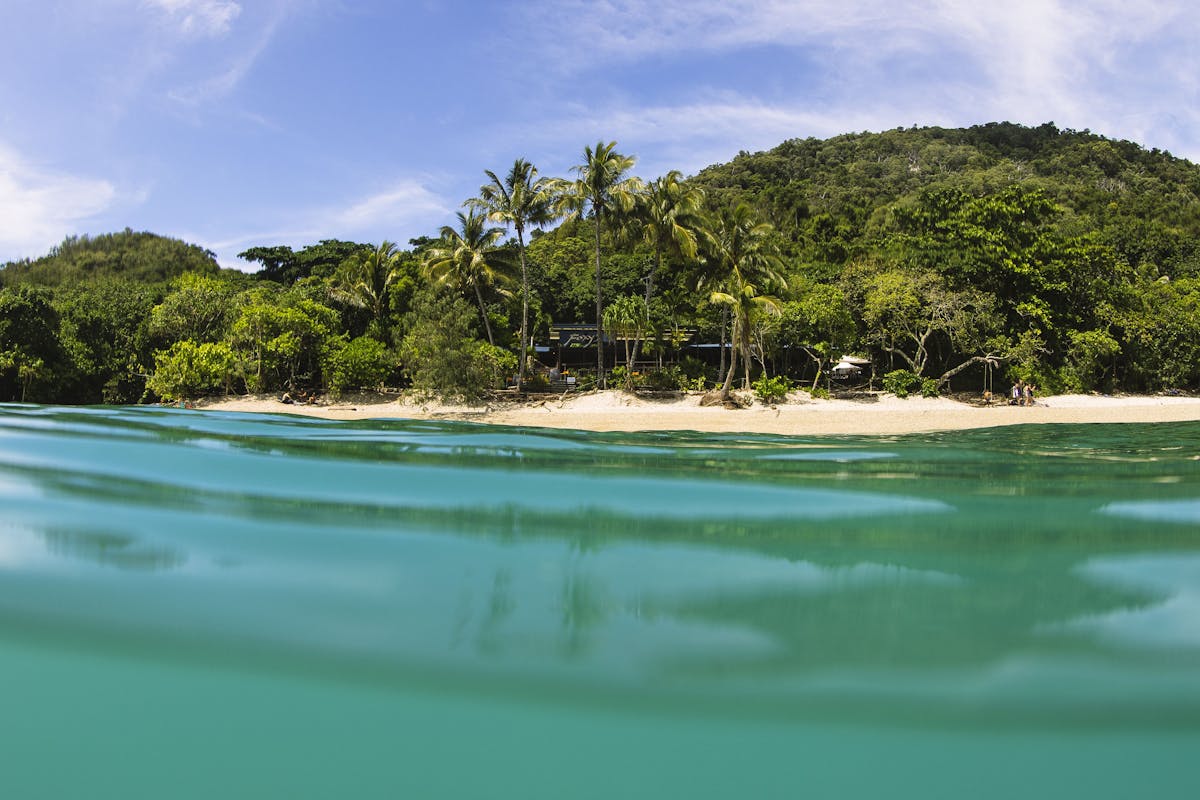 Foxy's bar from the water on Fitzroy Island