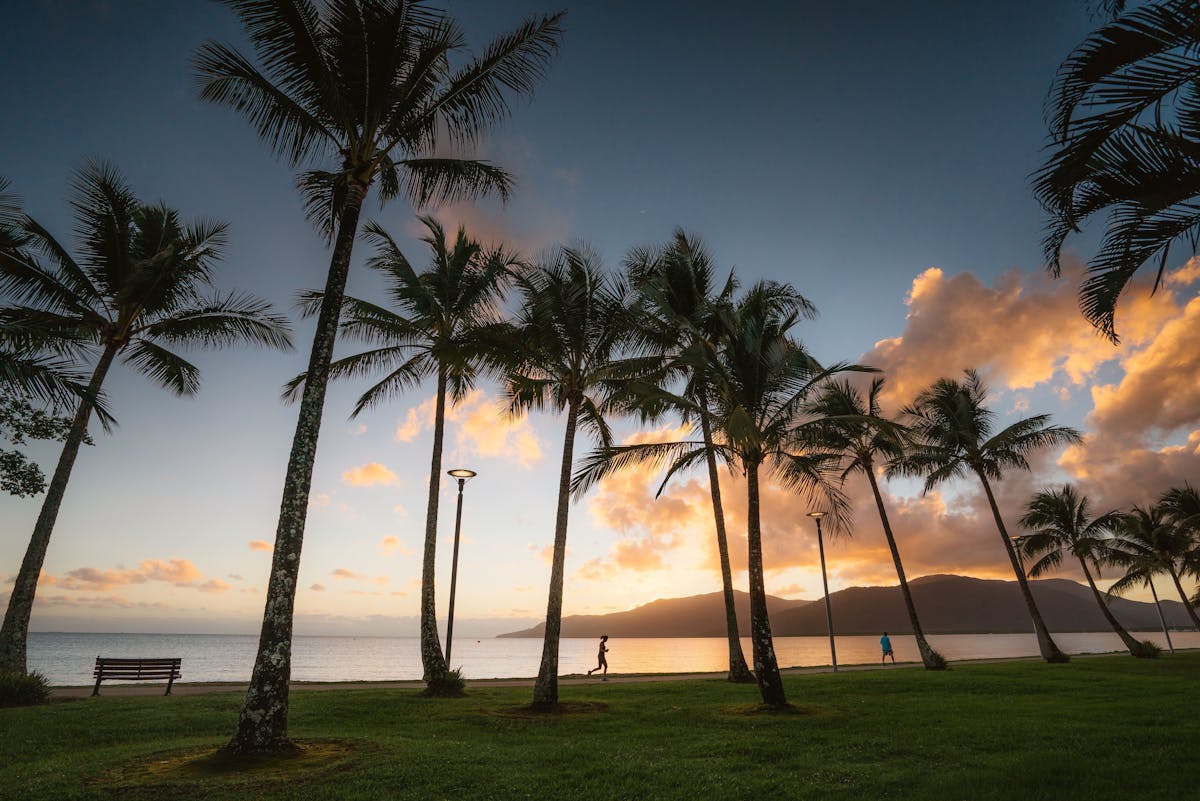 Sunrise on the Cairns esplanade