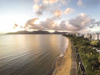 Cairns esplanade from the air