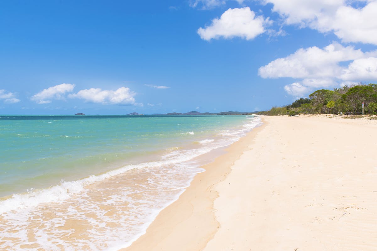 Beeautiful blue waters of Punsand Bay Cape York