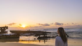 Sunrise at the Maheno Shipwreck, Fraser Island.