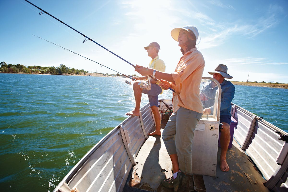 Fishing at Lake Fred Tritton