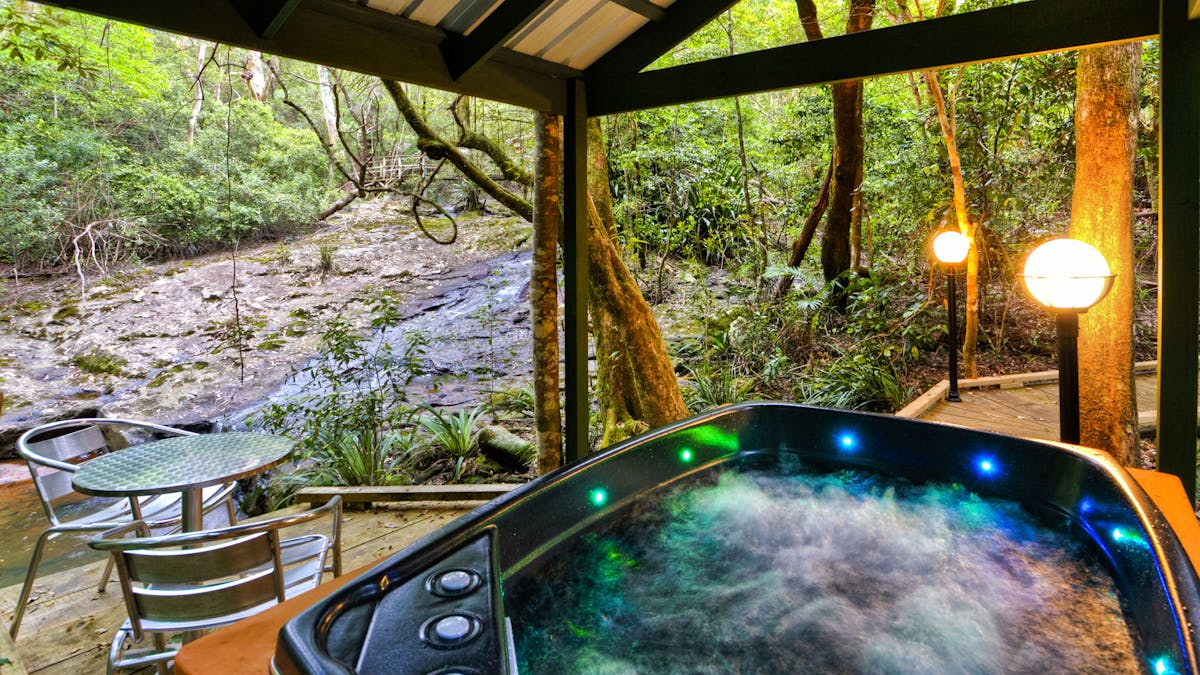 Outside Hot tub