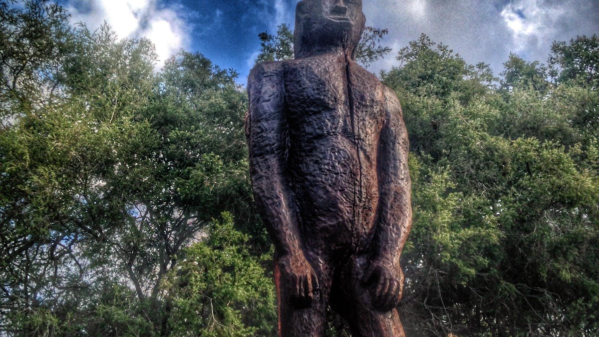 Yowie Statue in Yowie Park