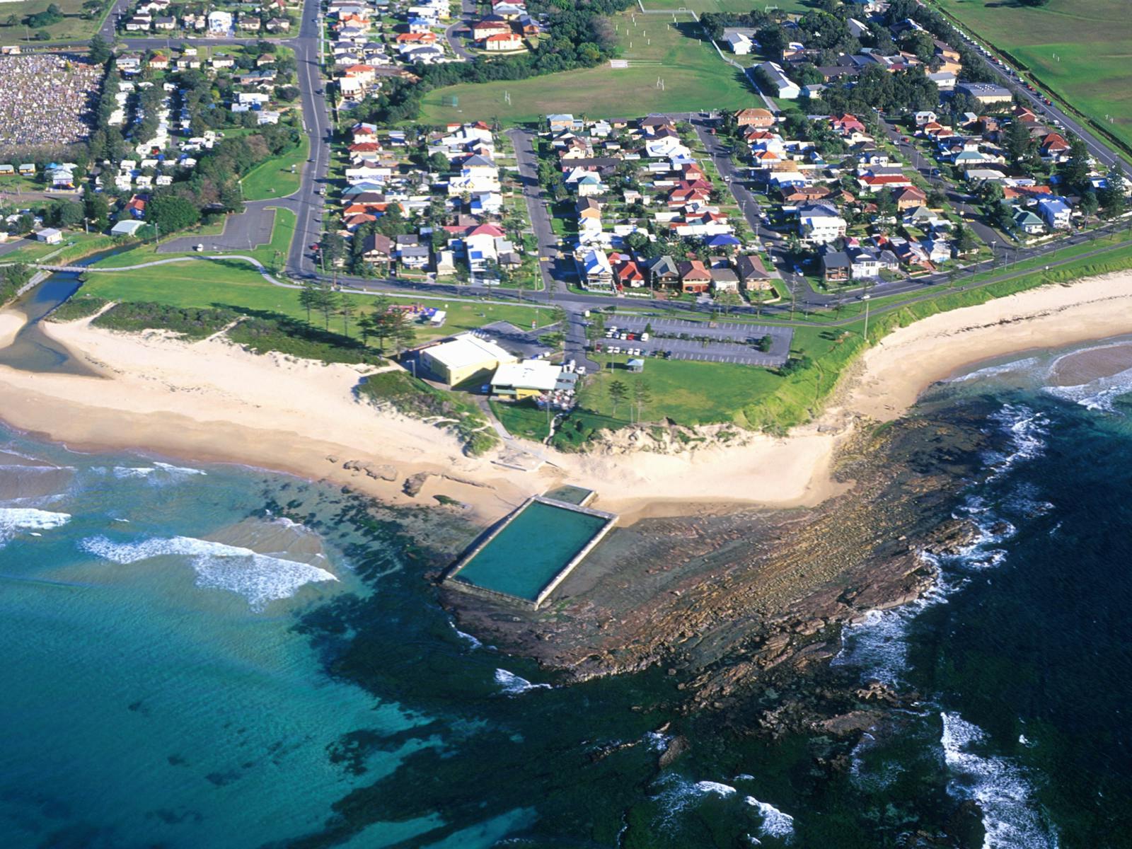 Bulli Beach Luftaufnahme