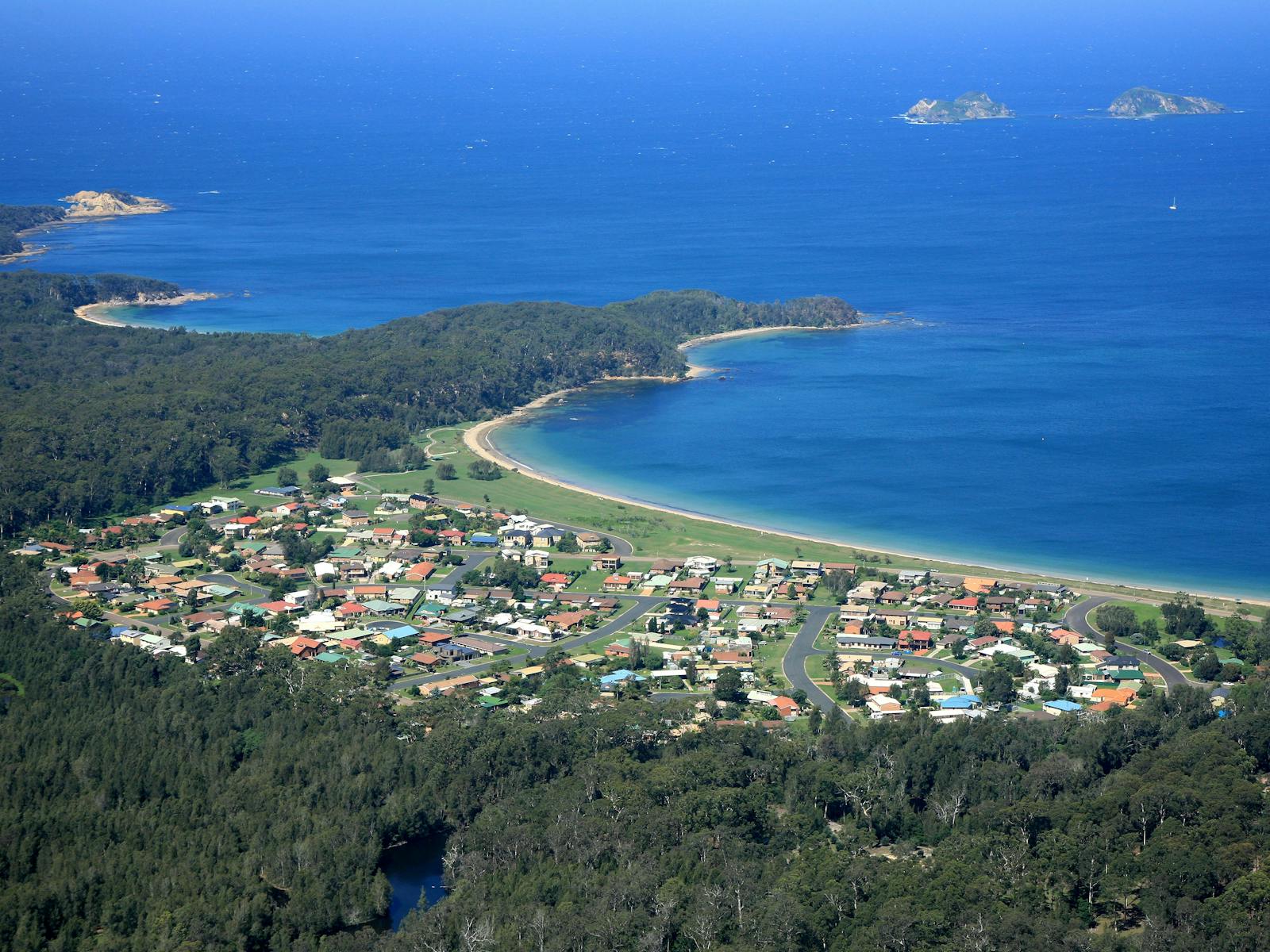 Aerial of Maloneys Beach