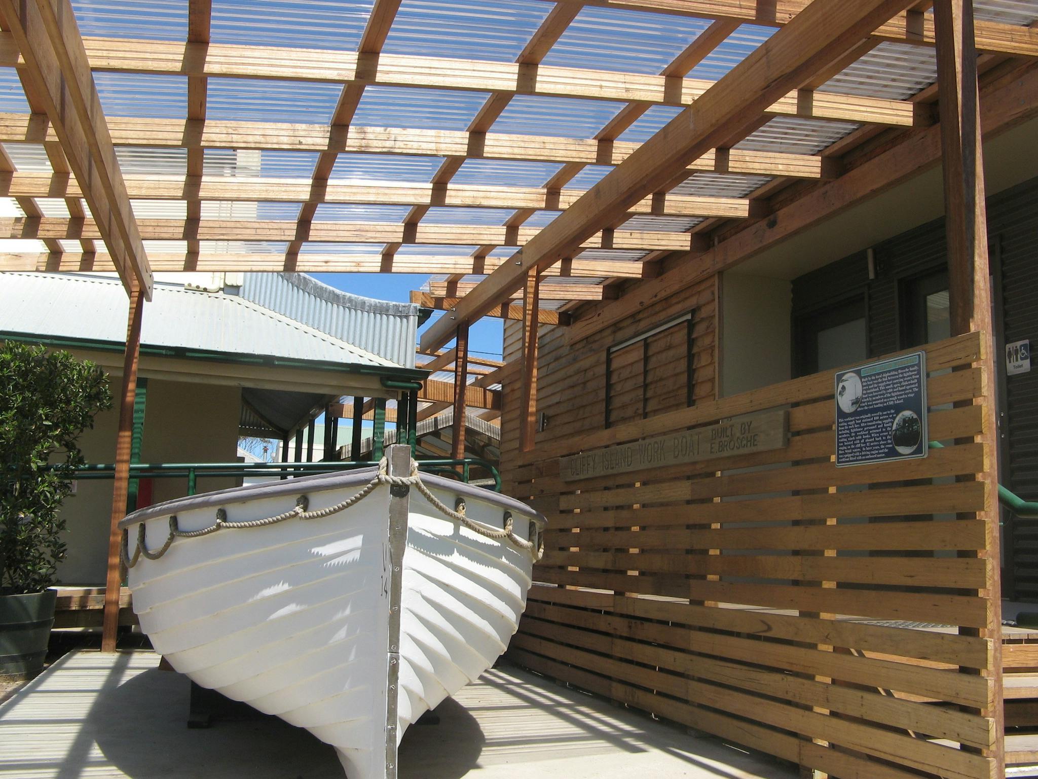 Cliffy Workboat outside Archives