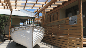 Cliffy Workboat outside Archives