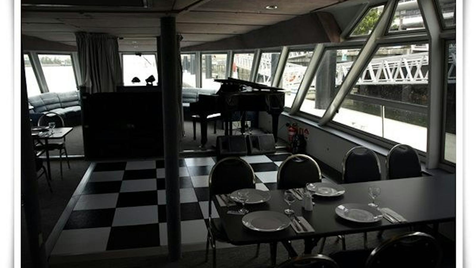 Dance floor and tables inside The Princess