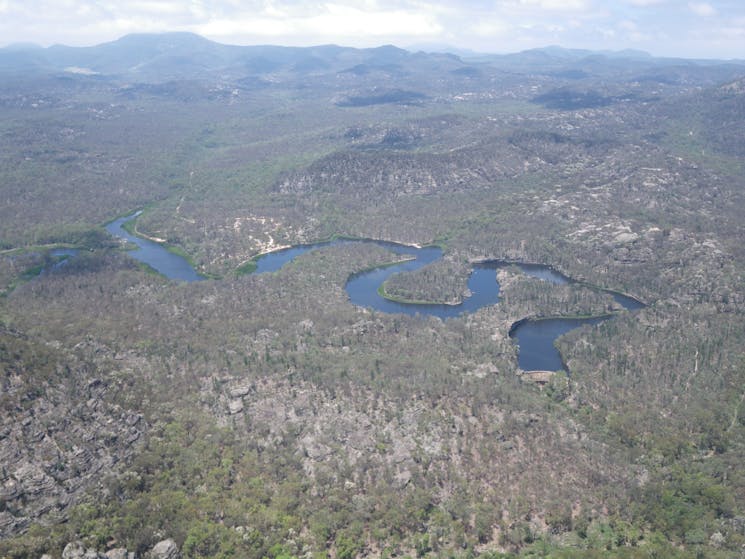 Southern Cross Kayaking - Aerial View of Ganguddy - Wollemi National Park